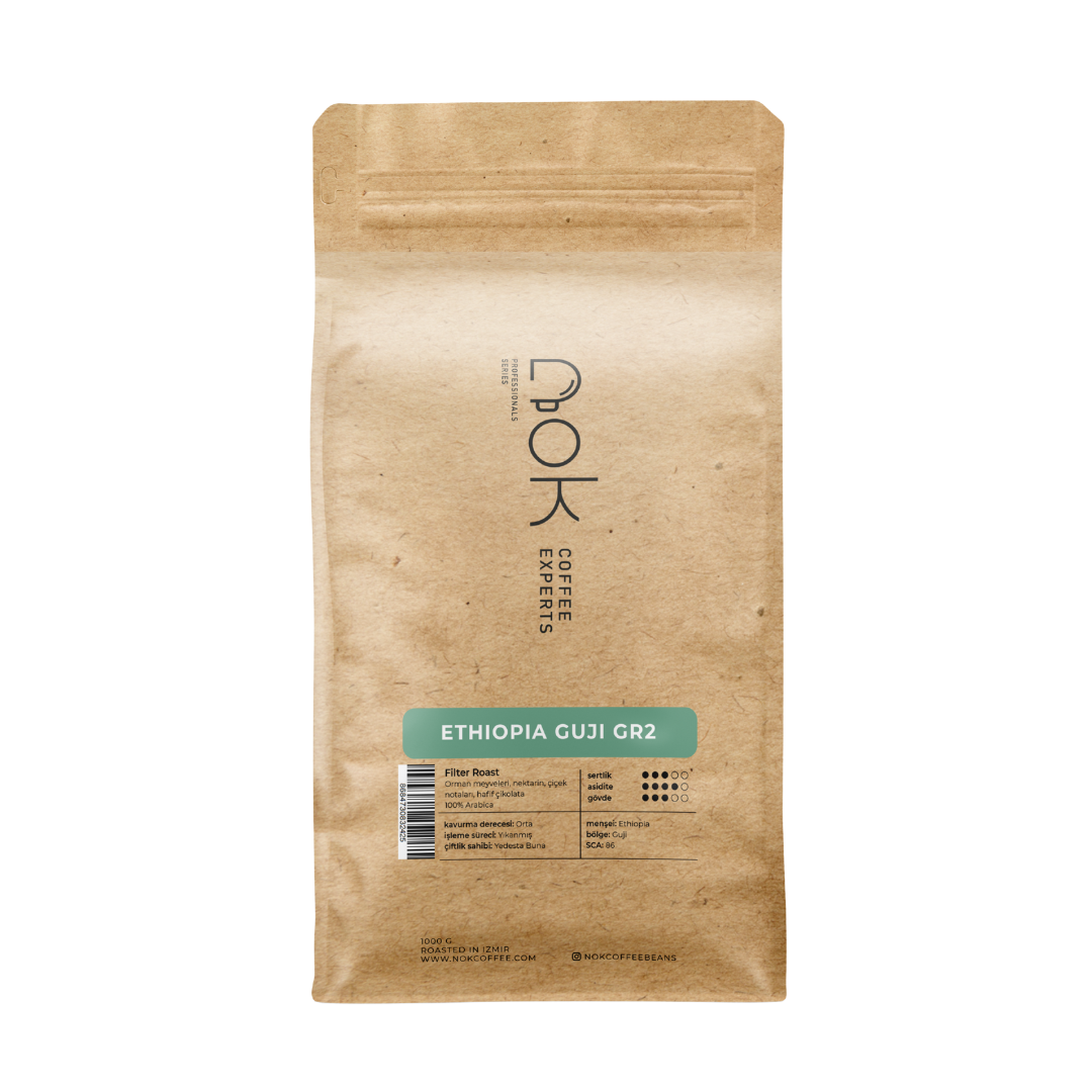 Ethiopia Guji Grade2 - Çekirdek (Öğütülmemiş) - 1 Kg